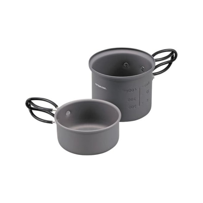 Captain stag Camping Equipment Trekker Aluminum Solo Cooker Set S