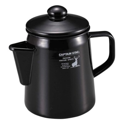 Captain stag Enamel Hollow Kettle (Black) image