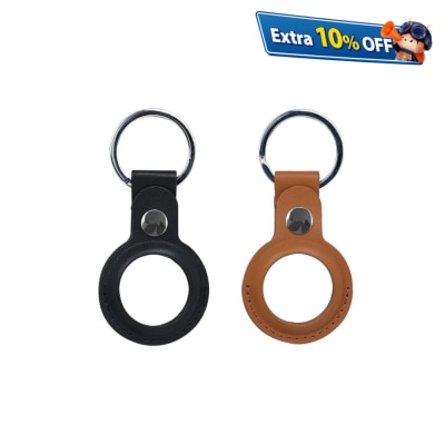 inno3C 創品 i-AT2B AirTag 皮革保護套裝 (黑色 & 棕色)