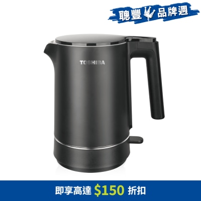 TOSHIBA 東芝 - KT-15DRRH 1.5公升無線雙層電熱水壺