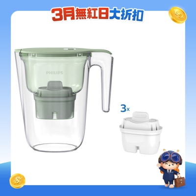PHILIPS 飞利浦 - AWP2935GNT/97 Mirco Pure 滤水壶 连 3个AWP211滤芯套装