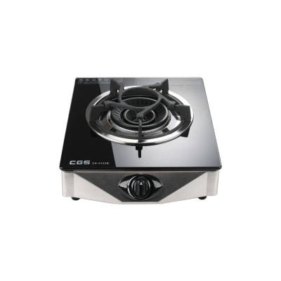 Crown 皇冠牌 CK9123B黑色玻璃面石油氣單頭煮食爐