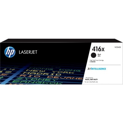 HP 惠普 416X 高打印量黑色原厂 LaserJet 碳粉盒 (W2040X)