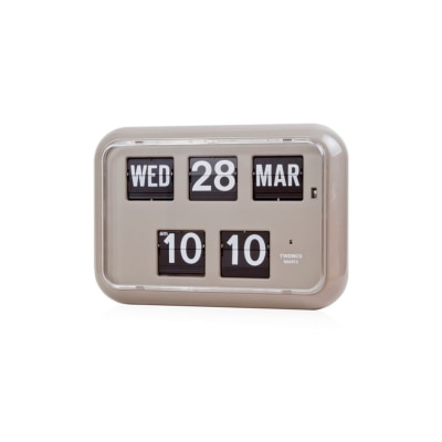 TWEMCO Battery Quartz Perpetual Flip Calendar Table/Wall Clock QD-35 English ver.