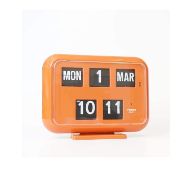 TWEMCO 全自動翻頁萬年曆石英桌上掛牆兼用鐘 QD-35 英文版