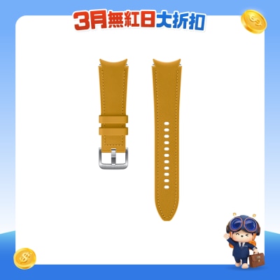 SAMSUNG 三星电子 - Galaxy Watch4 防汗皮革錶带 (20mm, M/L)  智能穿戴配件