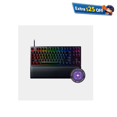 Razer 雷蛇 Huntsman V2 無數位鍵短版 (有聲紫軸) - 光學軸有線遊戲鍵盤