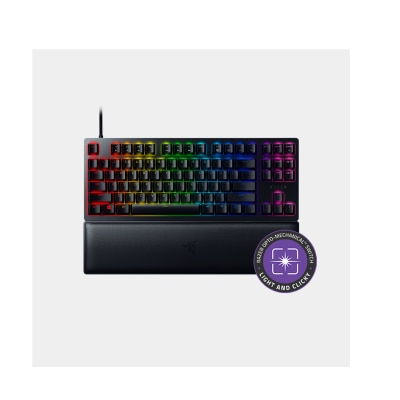 Razer 雷蛇 Huntsman V2 無數位鍵短版 (有聲紫軸) - 光學軸有線遊戲鍵盤