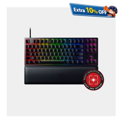 Razer 雷蛇 Huntsman V2 無數位鍵短版 (線性紅軸) - 光學軸有線遊戲鍵盤