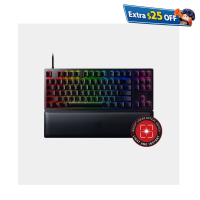 Razer Huntsman V2 Tenkeyless (Linear Red Switch) - Optical Gaming Wired Keyboard