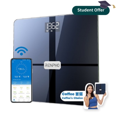 RENPHO Smart Body Fat Scale - Premium (with Wifi)