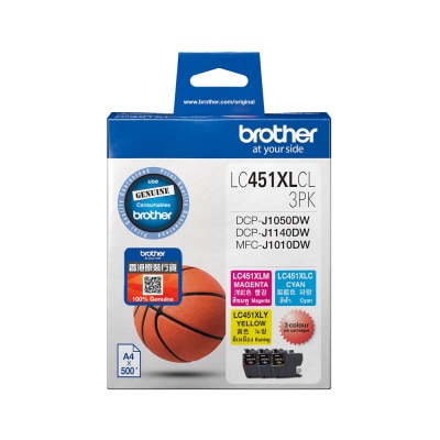 BROTHER LC451XLCL 3PK Colour Ink Package