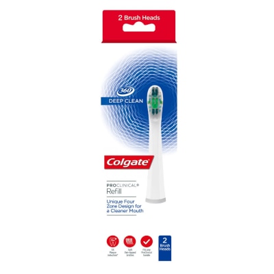 Colgate 高露潔 Pro Clinical B150智能聲波震動電動牙刷替換刷頭2支