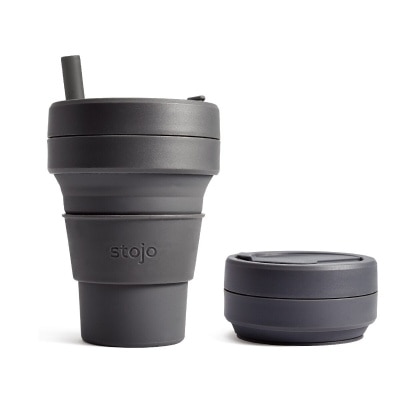 Stojo 專利環保高耐熱矽膠摺疊杯 16oz 單色