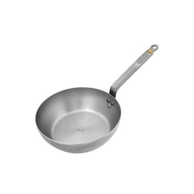 de Buyer 原礦蜂蠟 傳統柄平底鐵深煎炒鍋 24cm