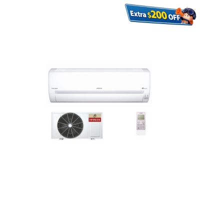 HITACHI 日立 RASDX10HNK 1匹 Frost Wash 結霜淨化纖巧420變頻冷暖分體機