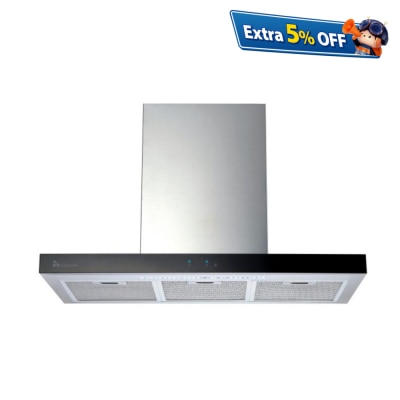 Garwoods HT-3698SG 900mm Chimney Hood Built in Cookerhood