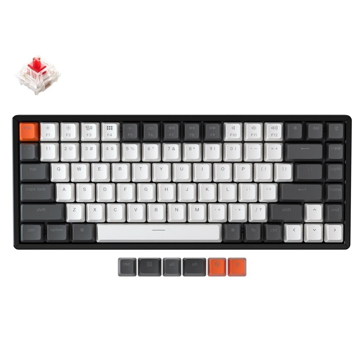 購買Keychron K2藍牙無線機械鍵盤- RGB背光鋁邊框(Gateron 紅軸