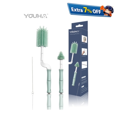 Youha优合 矽胶奶瓶及奶嘴及饮管清洁刷套装