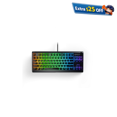 SteelSeries APEX 3 TKL Water Resistant Gaming Wired Keyboard