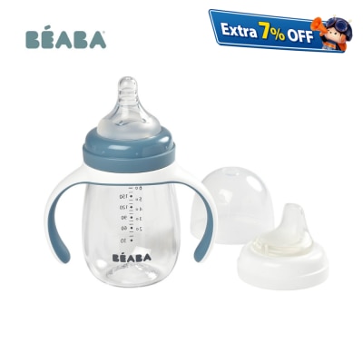Beaba 2合1奶嘴鸭嘴学饮杯 210ml