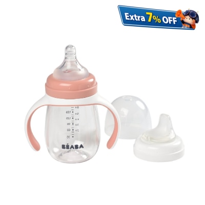 Beaba 2合1奶嘴鴨嘴學飲杯 210ml