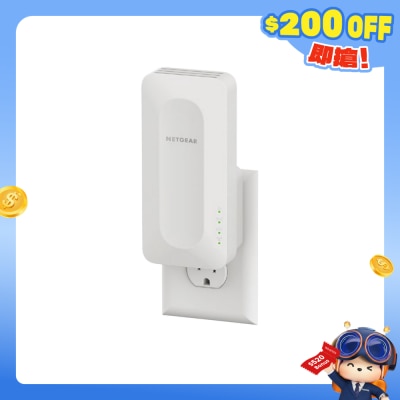 NETGEAR - EAX12 AX1600 4-Stream WiFi 6 Mesh Extender, Wall plug