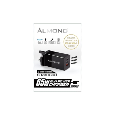 Almond PD065UKZ PD 65W 快速充電器