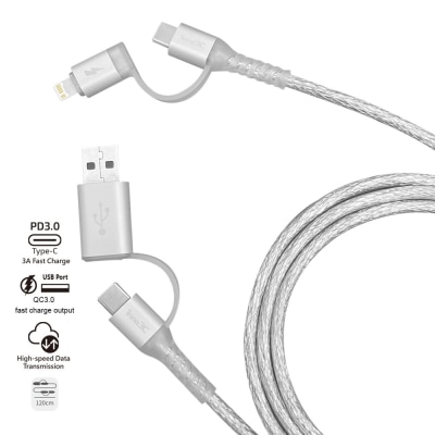 inno3C 创品 i-4LA-12 4 in 1 Lightning/Type-C to USB/Type-C 接线