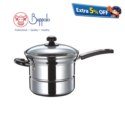 Buffalo MULTIPOT WITH STRAINER AND STEAMING PLATE (21X16CM/3.5L)