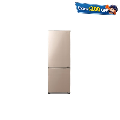 HITACHI 日立 R-B330P8HCNXB 日立纖巧變頻環保下置冰凍室雙門雪櫃 (包拆箱埋位)