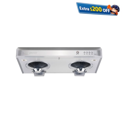 Chef Award CARH718 70cm Mini Twin Turbo Range Hood Cookerhood