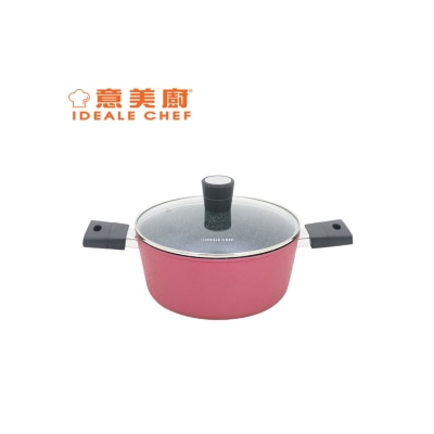 Ideale Chef FORGED ALUM NON-STICK ROUGH EFFECT 26X11.5CM CASSEROLE W/LID