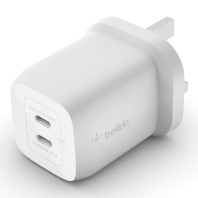 BELKIN 貝爾金 WCH013MY 65W 雙 USB-C GAN 家用充電器
