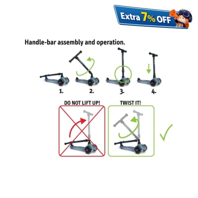 Scoot and Ride Highwaykick3 (3 yr+) with 3 LED Wheels