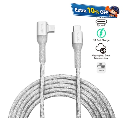 inno3C i-60C-20 Type-C to Type-C 60W L-shape Cable 2M