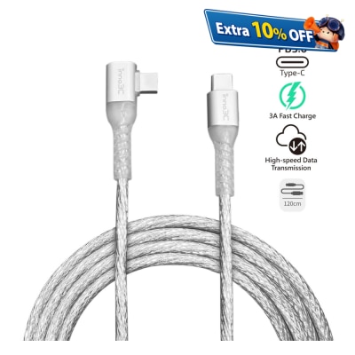 inno3C i-60C-12 Type-C to Type-C 60W L-shape Cable 1.2M