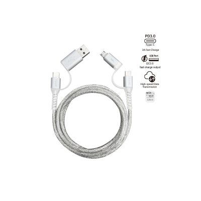 inno3C 创品 - i-4MA-12 4 in 1 Micro/Type-C to USB/Type-C 线 (1.2米)