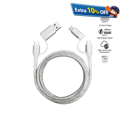 inno3C 創品 i-4MA-12 4 in 1 Micro/Type-C to USB/Type-C 線 (1.2米)