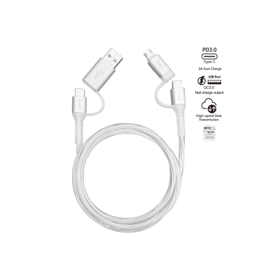 inno3C 创品 - i-4MB-12 4 in 1 Micro/Type-C to USB/Type-C 线 (1.2米)
