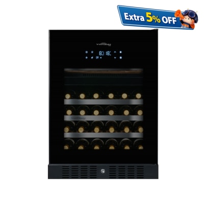 VINVAUTZ VZ46VDUG 46 Bottles Inverter Dual Zone (Left Hinge) Wine Cellar (includes unpacking and moving service)