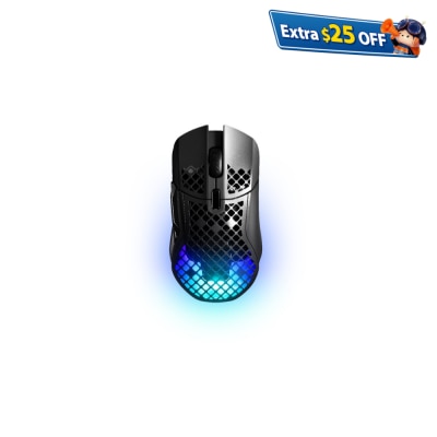 SteelSeries Aerox 5 Wireless Ultra lightweight Gaming Wired Mouse