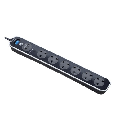 Masterplug SRGLSU62PB 电源拖板