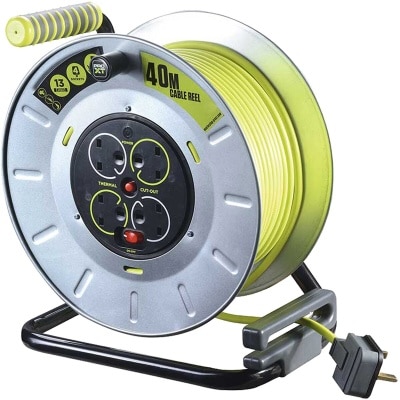 Masterplug OTLU40134SL Retractable Extension Power Cord Reel