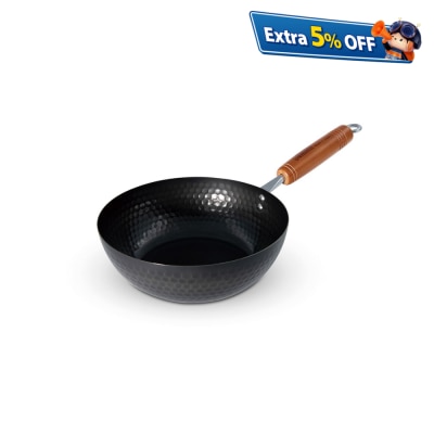 Summit TSUBAME IH Embossed Beijing Style Wok  20cm