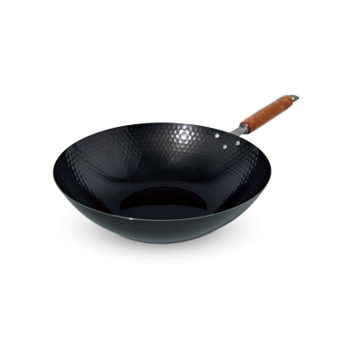 Summit TSUBAME IH Embossed Beijing Style Wok  33cm