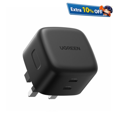 UGREEN 綠聯 65W 双USB-C 65W PD GaN 快速充电器