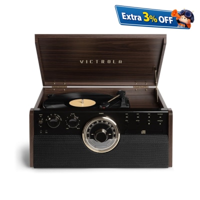 Victrola The Empire 6合1 藍牙黑膠唱機揚聲器