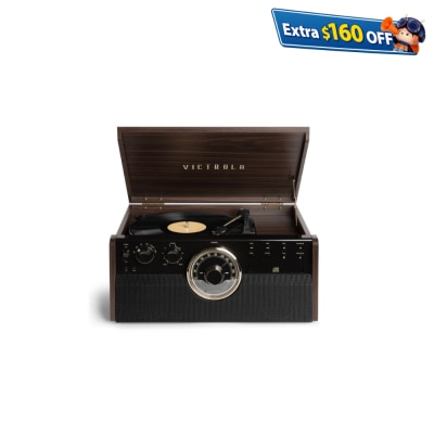 Victrola The Empire 6合1 蓝牙黑胶唱机扬声器