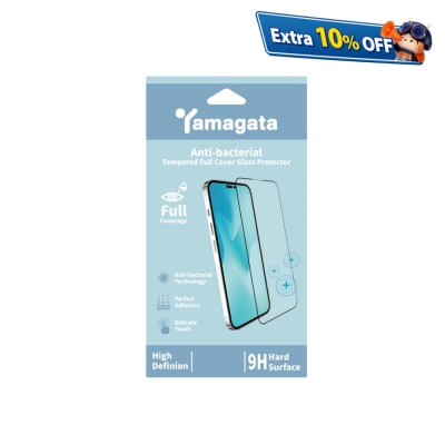 YAMAGATA Anti-bacterial Tempered Full Cover Glass Protector For iPhone 14 Pro Max